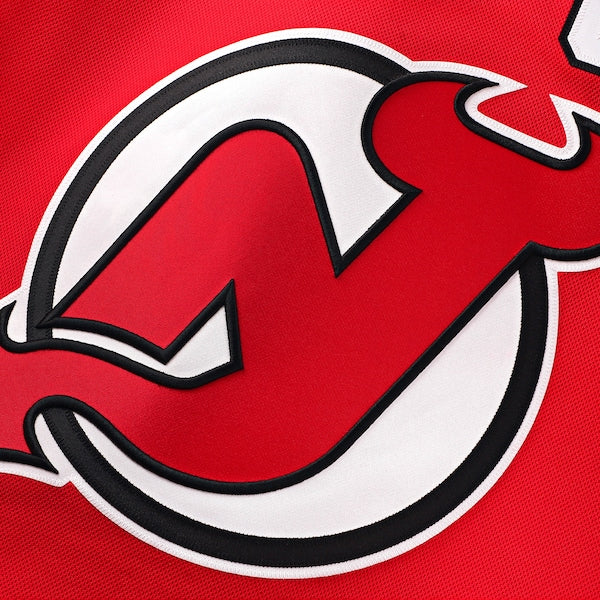 Nico Hischier New Jersey Devils Home Premium Jersey - Red/Black/White - Image 5