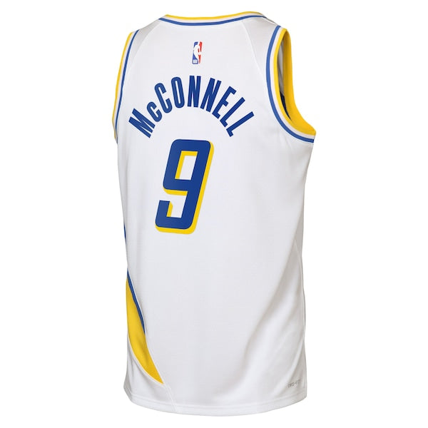 T.J. McConnell Indiana Pacers Nike Youth 2025/26 City Edition Swingman Jersey - White - Image 3