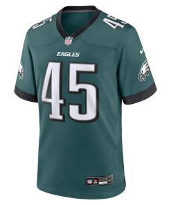 Alternative view of Ogbonnia Okoronkwo Philadelphia Eagles Nike Team Game Jersey - Midnight Green