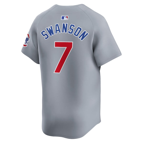 Dansby Swanson Chicago Cubs Nike Road Limited Player Jersey?ยจC Gray - Image 3