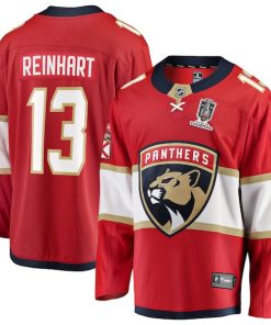 Sam Reinhart Florida Panthers  2025 Stanley Cup Champions Breakaway Jersey - Red