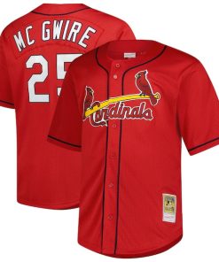 Mark McGwire St. Louis Cardinals Profile Cooperstown Collection Baseball Jersey - Red