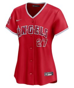 Alternative view of Mike Trout Los Angeles Angels Nike Women's Alternate Limited Player Jersey?¨C Red