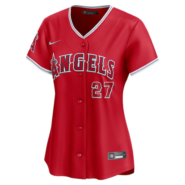 Mike Trout Los Angeles Angels Nike Women's Alternate Limited Player Jersey?ยจC Red - Image 2