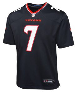 Alternative view of C.J. Stroud Houston Texans Nike Youth Game Jersey - Navy