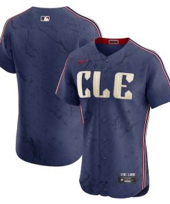 Cleveland Guardians Nike City Connect Elite Jersey - Navy