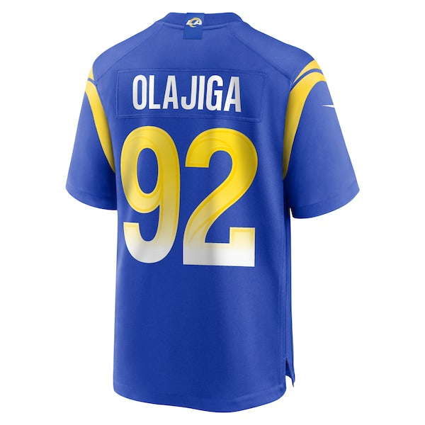 David Olajiga Los Angeles Rams Nike Team Game Jersey - Royal - Image 3