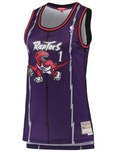 Alternative view of Tracy McGrady Toronto Raptors Women's 1998/99 Hardwood Classics Swingman Jersey - Purple