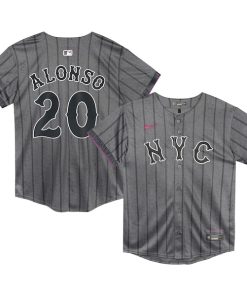 Pete Alonso New York Mets Nike Preschool 2024 City Connect Limited Player Jersey - Graphite