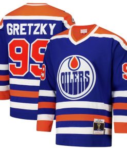 Wayne Gretzky Edmonton Oilers 1979-80 Power Play Jersey - Royal