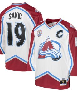 Joe Sakic Colorado Avalanche Youth 2000 Blue Line Player Jersey - White