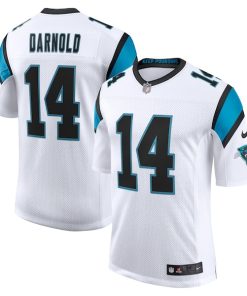 Sam Darnold Carolina Panthers Nike Vapor Limited Jersey - White/Black/Blue