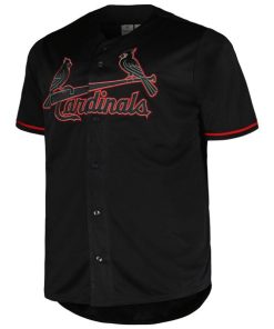 Alternative view of St. Louis Cardinals Profile Big & Tall Blackout Replica Jersey