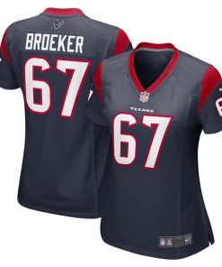 Nick Broeker Houston Texans Nike Women's Team Game Jersey -  Navy