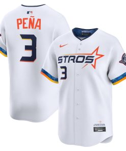 Jeremy Pe?a Houston Astros Nike 2025 City Connect Limited Player Jersey - White