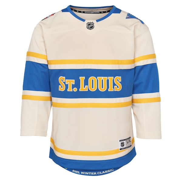 St. Louis Blues Preschool 2025 NHL Winter Classic Premier Jersey - Cream - Image 2