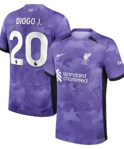 Diogo Jota Liverpool Nike 2023/24 Third Stadium Replica Player Jersey - Purple