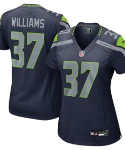 Alternative view of Damarion Williams Seattle Seahawks Nike Women's  Game Jersey -  Navy