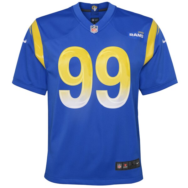 Aaron Donald Los Angeles Rams Nike Youth Game Jersey - Royal/White - Image 3