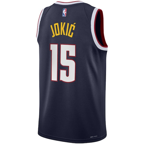 Nikola Jokic Denver Nuggets Nike Youth Swingman Jersey - Icon Edition - Navy - Image 3