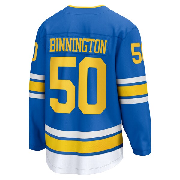 Jordan Binnington St. Louis Blues Home Breakaway Player Jersey - Blue/White/Royal - Image 4