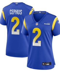Alternative view of Quintez Cephus Los Angeles Rams Nike Women's Team Game Jersey -  Royal