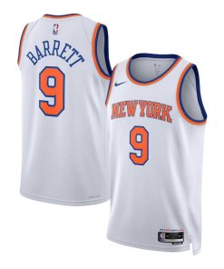 RJ Barrett New York Knicks Nike Unisex Swingman Jersey - Association Edition - White