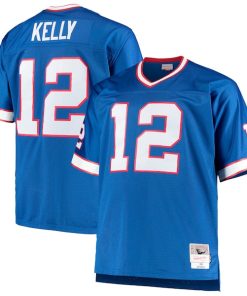 Jim Kelly Buffalo Bills Big & Tall 1990 Retired Player Replica Jersey - Royal