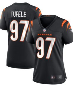Jay Tufele Cincinnati Bengals Nike Women's Game Player Jersey - Black