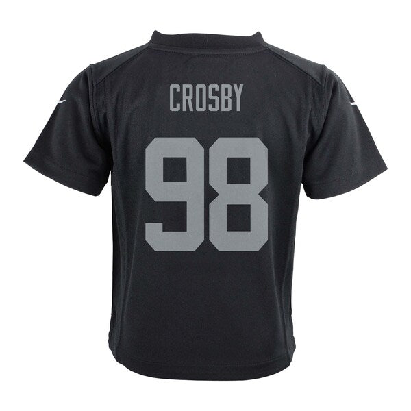 Maxx Crosby Las Vegas Raiders Nike Toddler Game Jersey - Black - Image 3