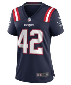 Alternative view of J.J. Taylor New England Patriots Nike Women's Team Game Jersey - Navy