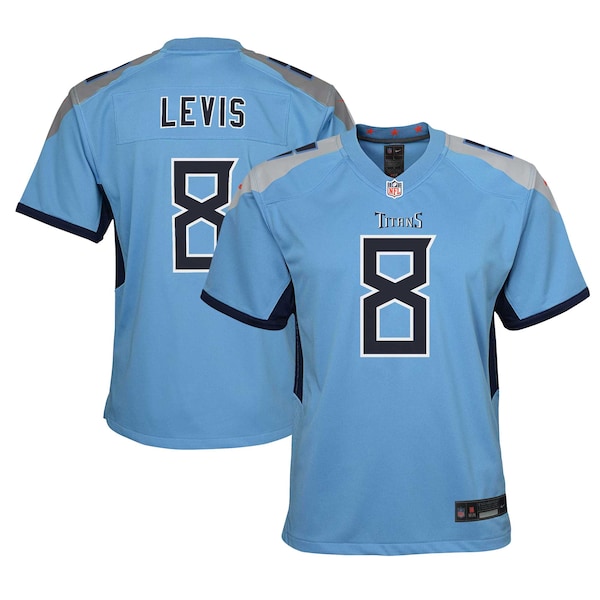 Will Levis Tennessee Titans Nike Youth Alternate Player Game Jersey - Light Blue - Image 2
