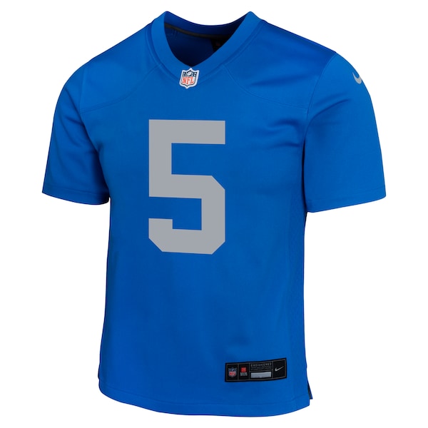 David Montgomery Detroit Lions Nike Youth Alternate Player Game Jersey - Blue - Image 2
