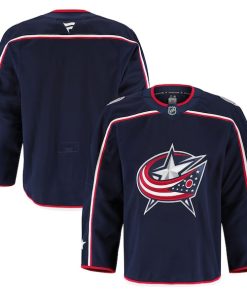 Alternative view of Columbus Blue Jackets  Home Authentic Pro Jersey - Navy