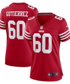 Sebastian Gutierrez San Francisco 49ers Nike Women's Team Game Jersey -  Scarlet