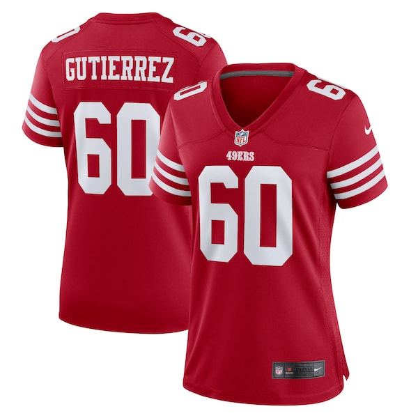 Sebastian Gutierrez San Francisco 49ers Nike Women's Team Game Jersey - Scarlet