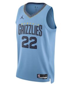 Alternative view of Desmond Bane Memphis Grizzlies Jordan Brand Unisex Swingman Jersey - Statement Edition - Light Blue