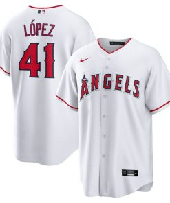 Reynaldo Lopez Los Angeles Angels Nike Home Replica Player Jersey - White