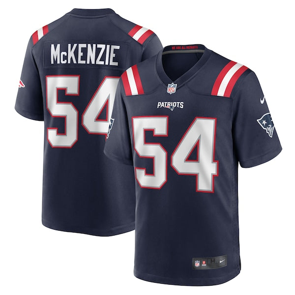 Jalen McKenzie New England Patriots Nike Team Game Jersey - Navy