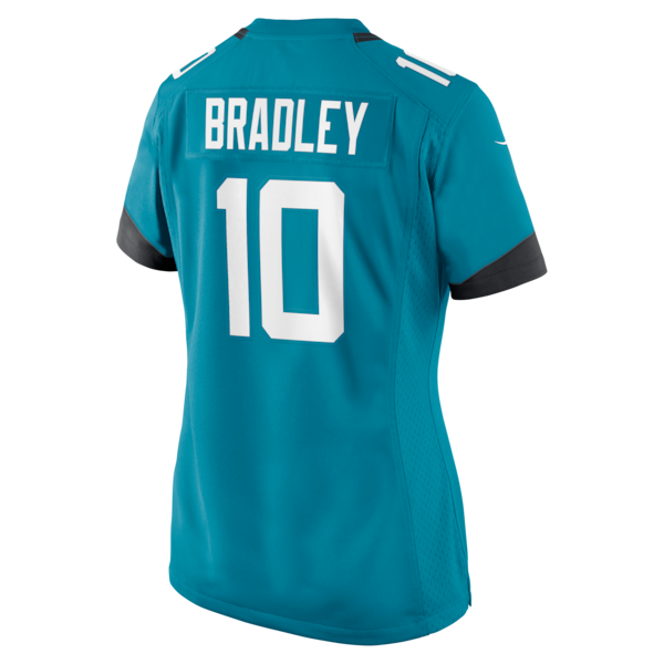 Carter Bradley Jacksonville Jaguars Nike Women's Team Game Jersey - Teal - Image 3