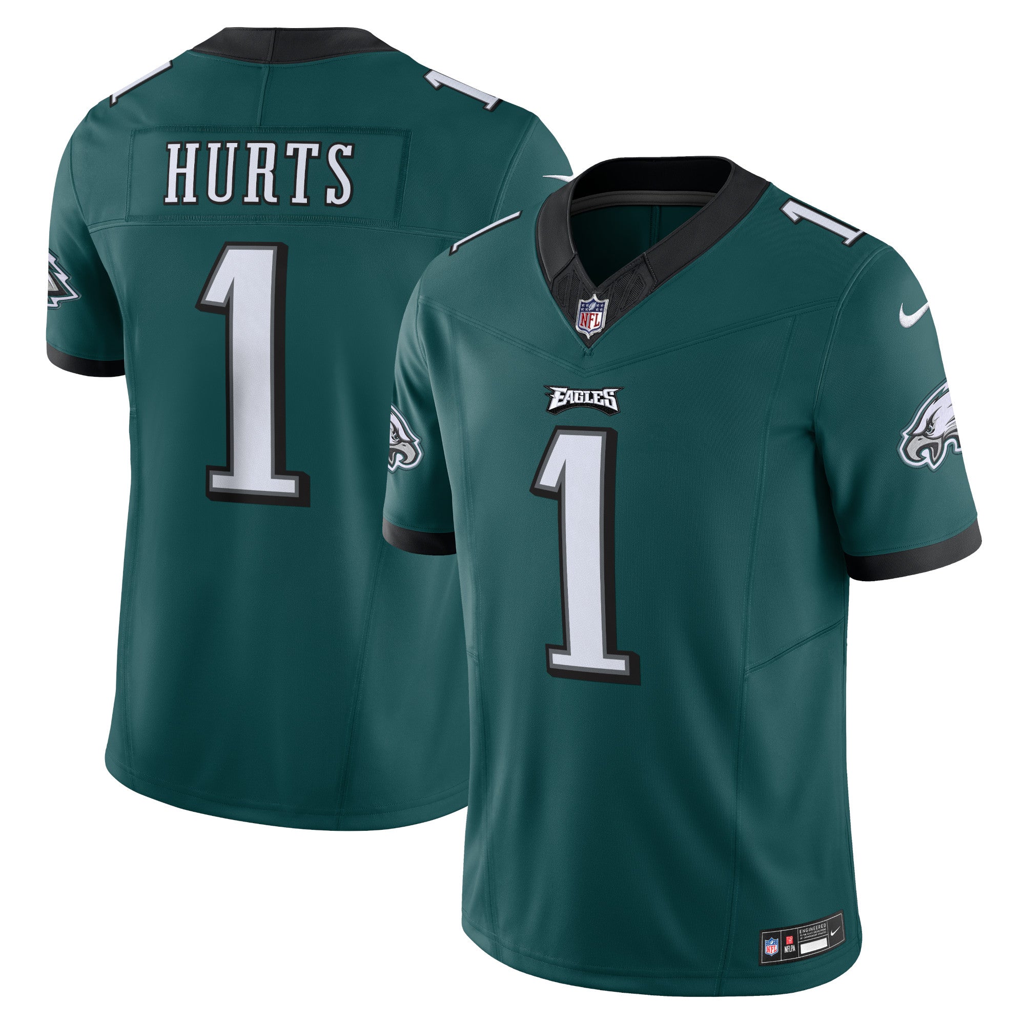 Jalen Hurts Philadelphia Eagles Nike Vapor F.U.S.E. Limited Jersey - Black/Green/Kelly Green/White - Image 15