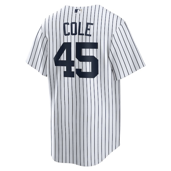 Gerrit Cole New York Yankees Nike Home Replica Player Name Jersey - White/Navy - Image 4