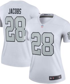 Josh Jacobs Las Vegas Raiders Nike Women's Color Rush Legend Player Jersey - White