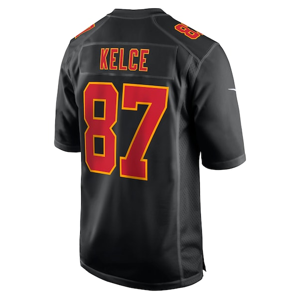 Travis Kelce Kansas City Chiefs Nike Super Bowl LIX Fashion Game Jersey - Carbon Black - Image 3