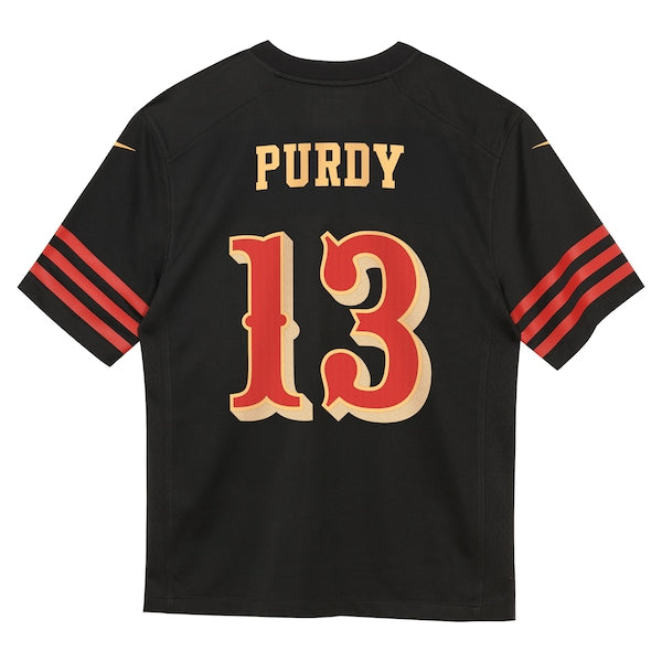 Brock Purdy San Francisco 49ers Nike Preschool 2025 Rivalries Collection Game Jersey - Black - Image 3
