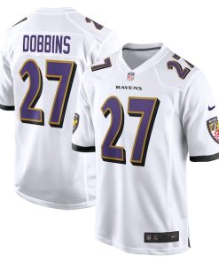 J.K. Dobbins Baltimore Ravens Nike Away Game Player Jersey - White