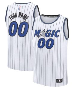 Alternative view of Orlando Magic  Fast Break Replica Custom Jersey - Association Edition - White/Blue