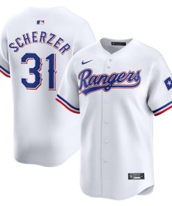 Max Scherzer Texas Rangers Nike Home Limited Player Jersey?¨C White