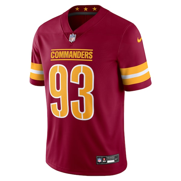 Jonathan Allen Washington Commanders Nike Vapor Untouchable Limited Jersey - Burgundy/Black - Image 2