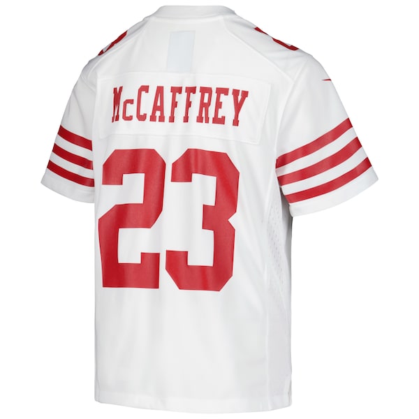 Christian McCaffrey San Francisco 49ers Nike Youth Game Jersey - White - Image 3